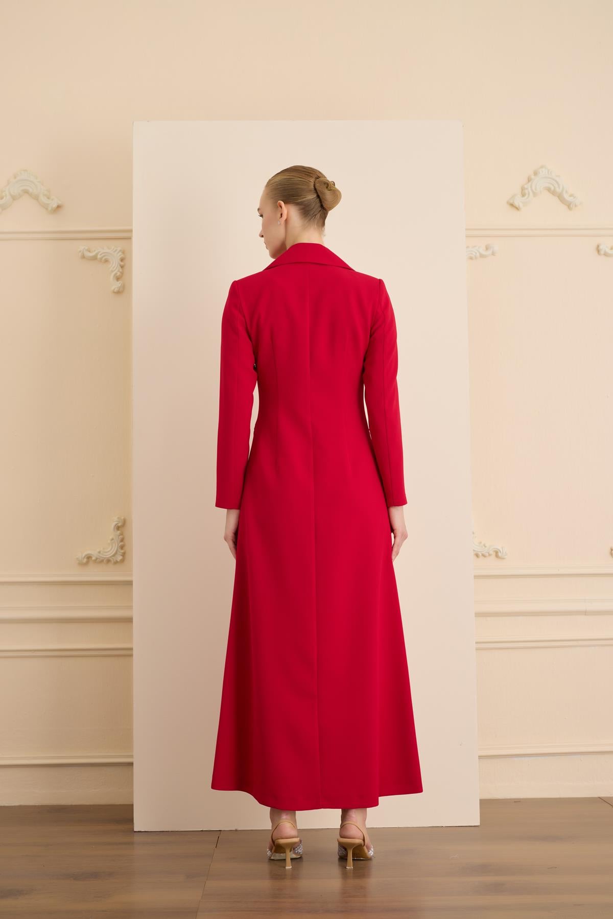 ROSE STONE DRESS Kırmızı