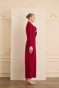 ROSE STONE DRESS Kırmızı