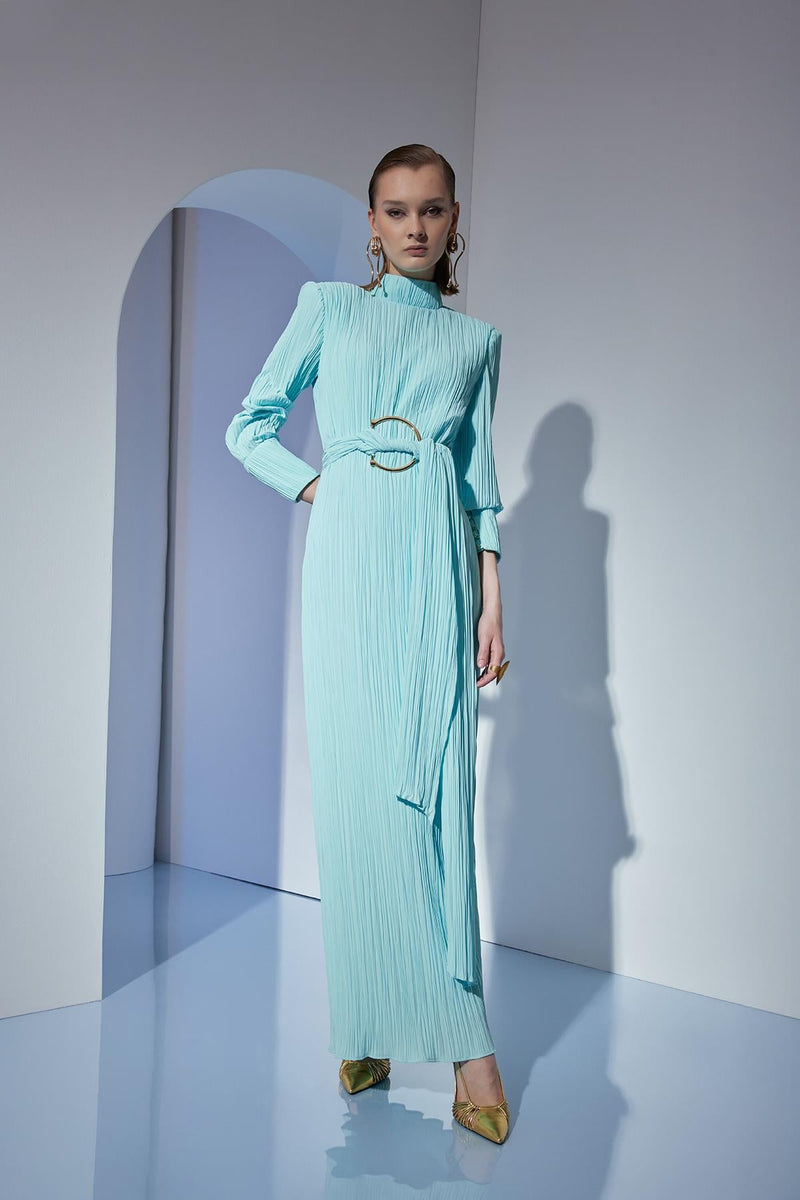 LEONIE DRESS Gök Mavisi