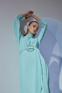 LEONIE DRESS Gök Mavisi