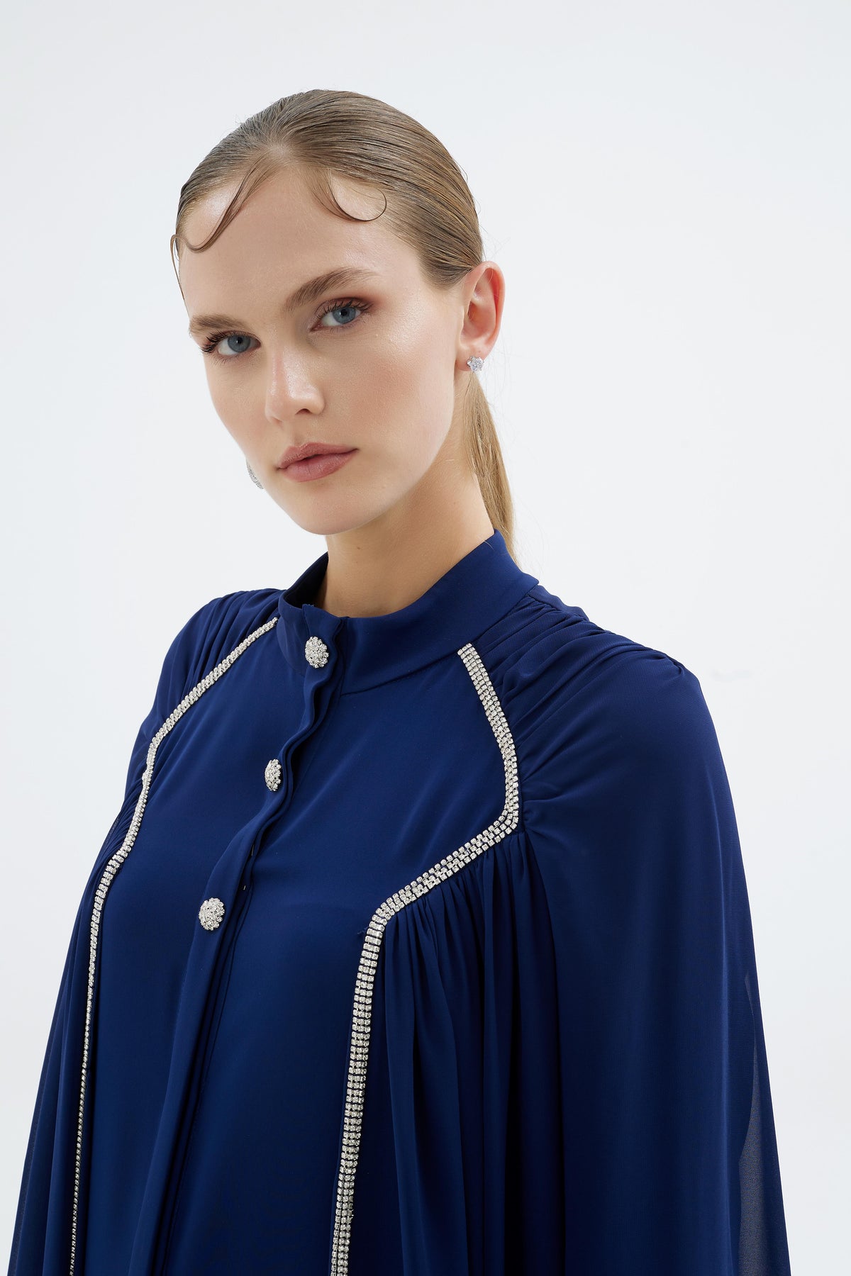 Lia  Abaya Lacivert