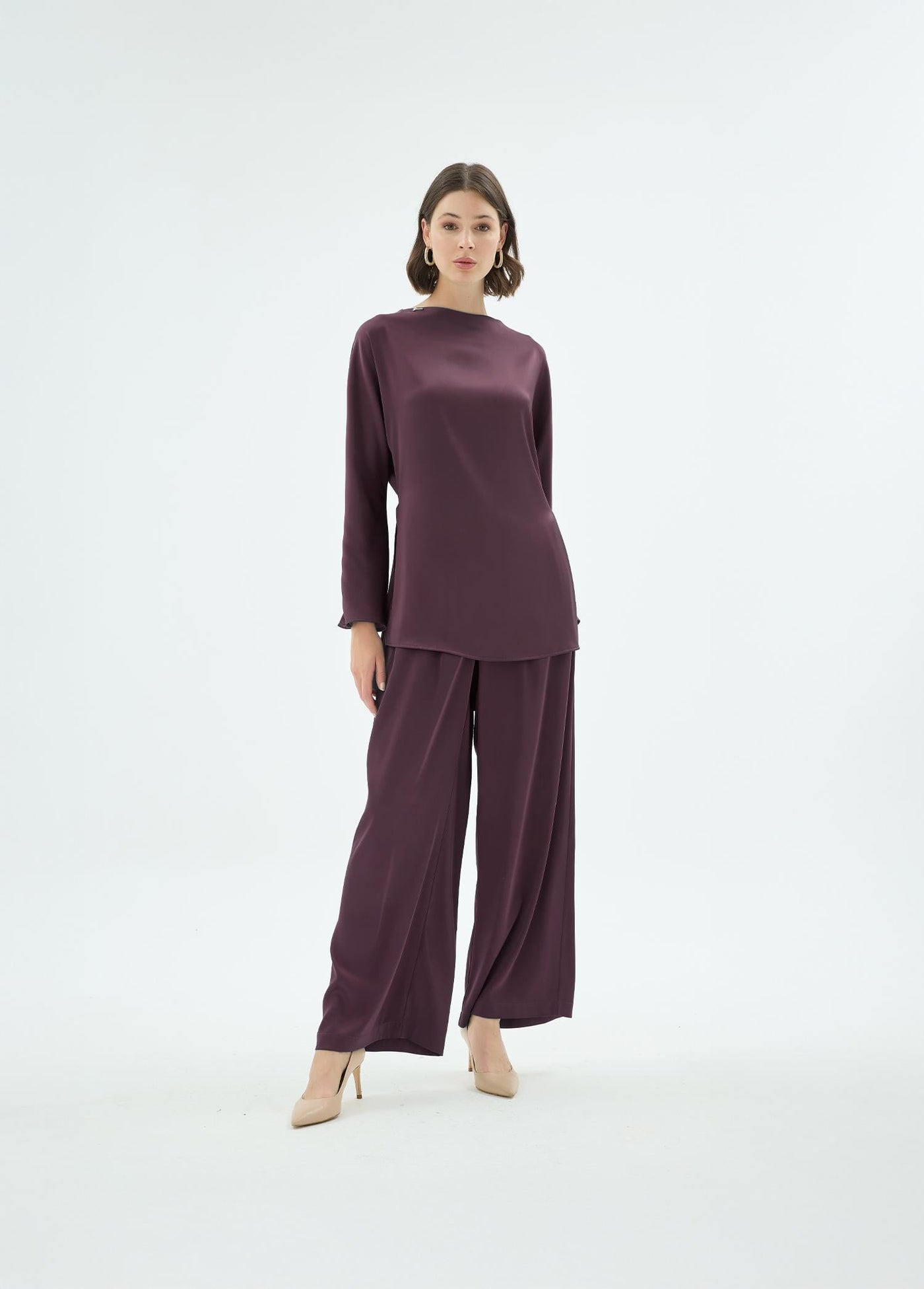 20001 LİSA BLUZ Bordo