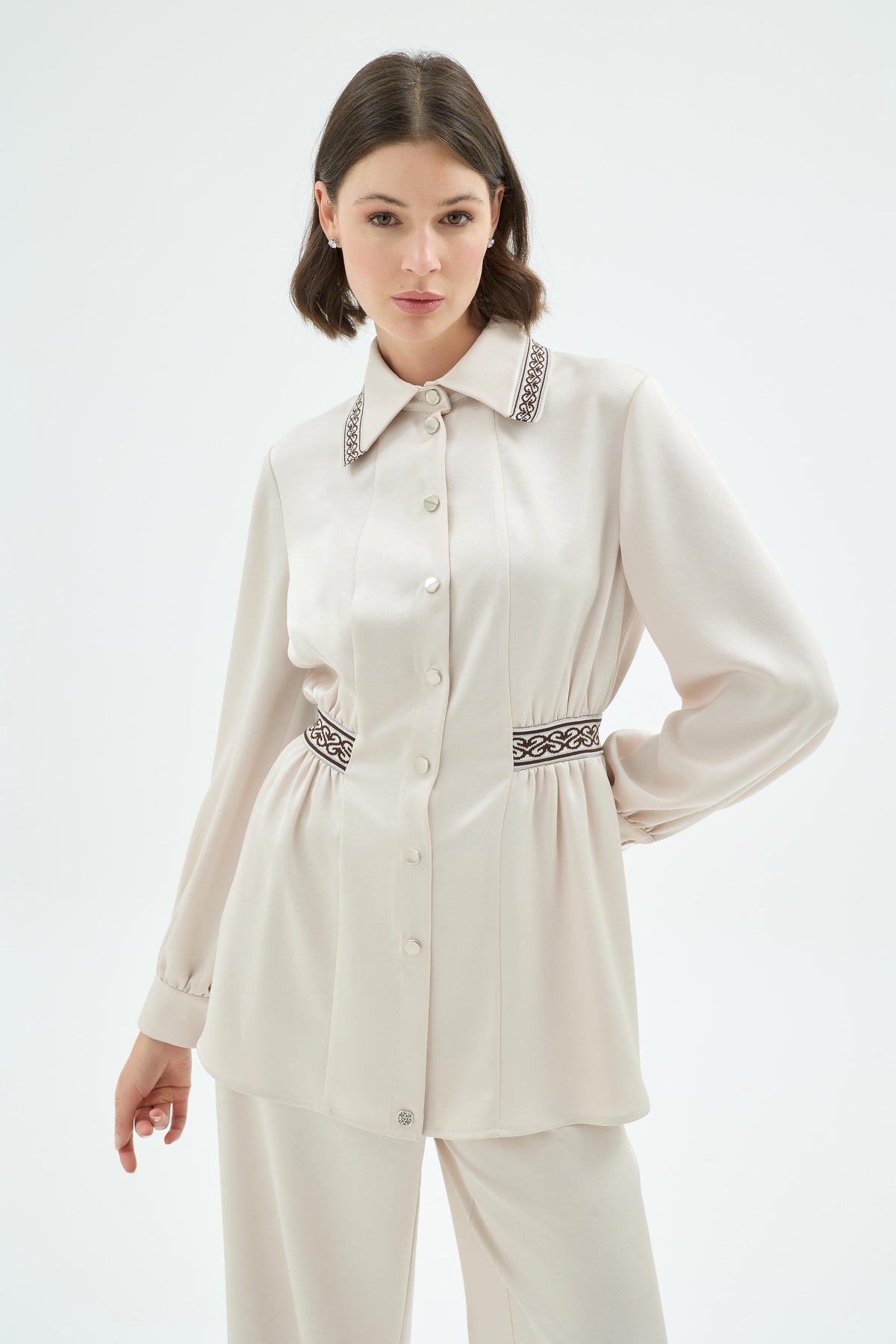 Li̇za Takım Tunik  Pantolon Taş