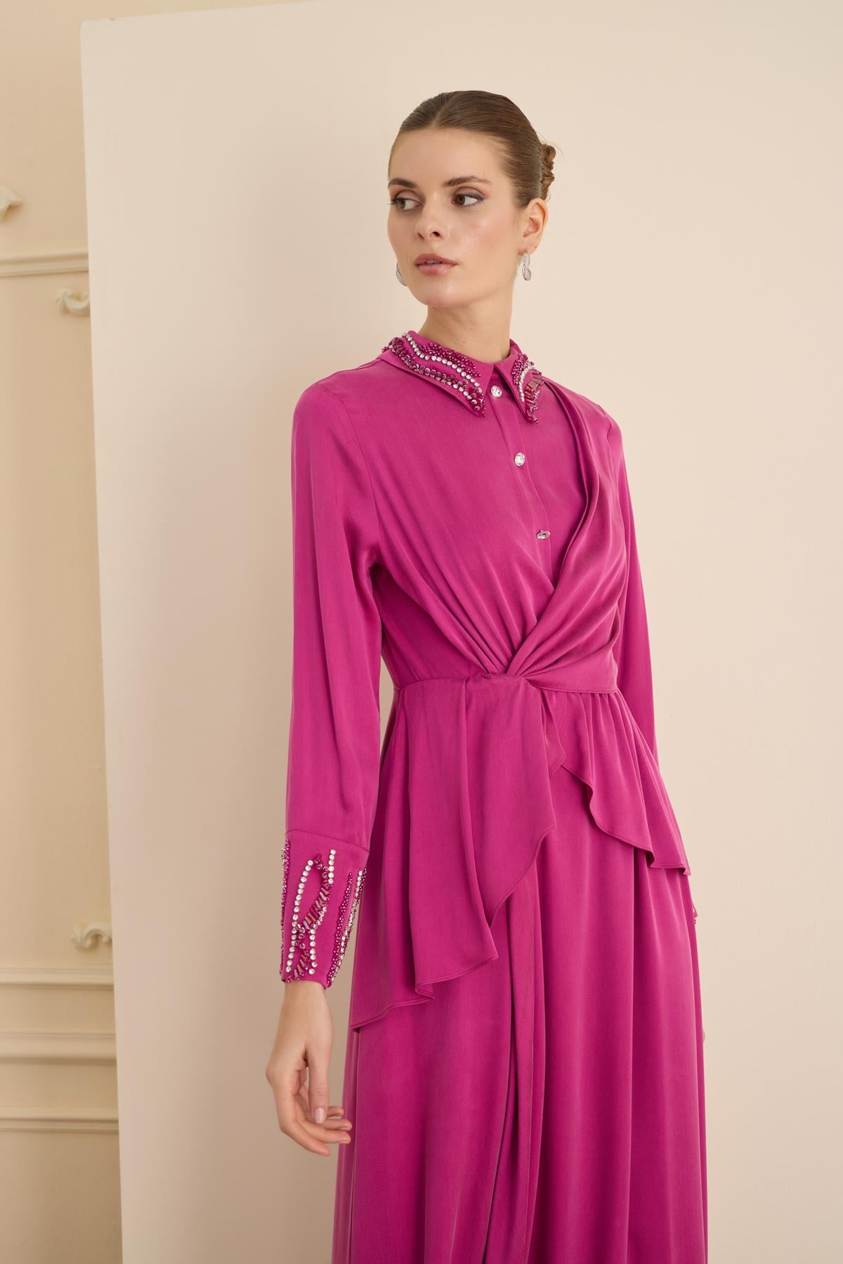 LUMIERE DRESS Fuşya