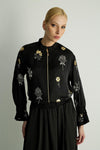 MOCHA BOMBER JACKET Black
