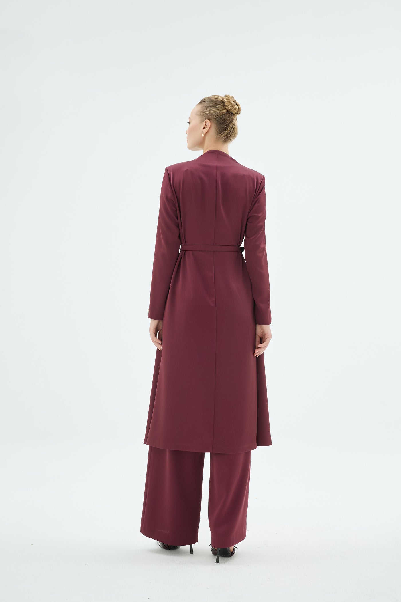 45002 NATALİ CEKET PANTOLON TAKIM Bordo