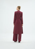 45002 NATALİ CEKET PANTOLON TAKIM Bordo