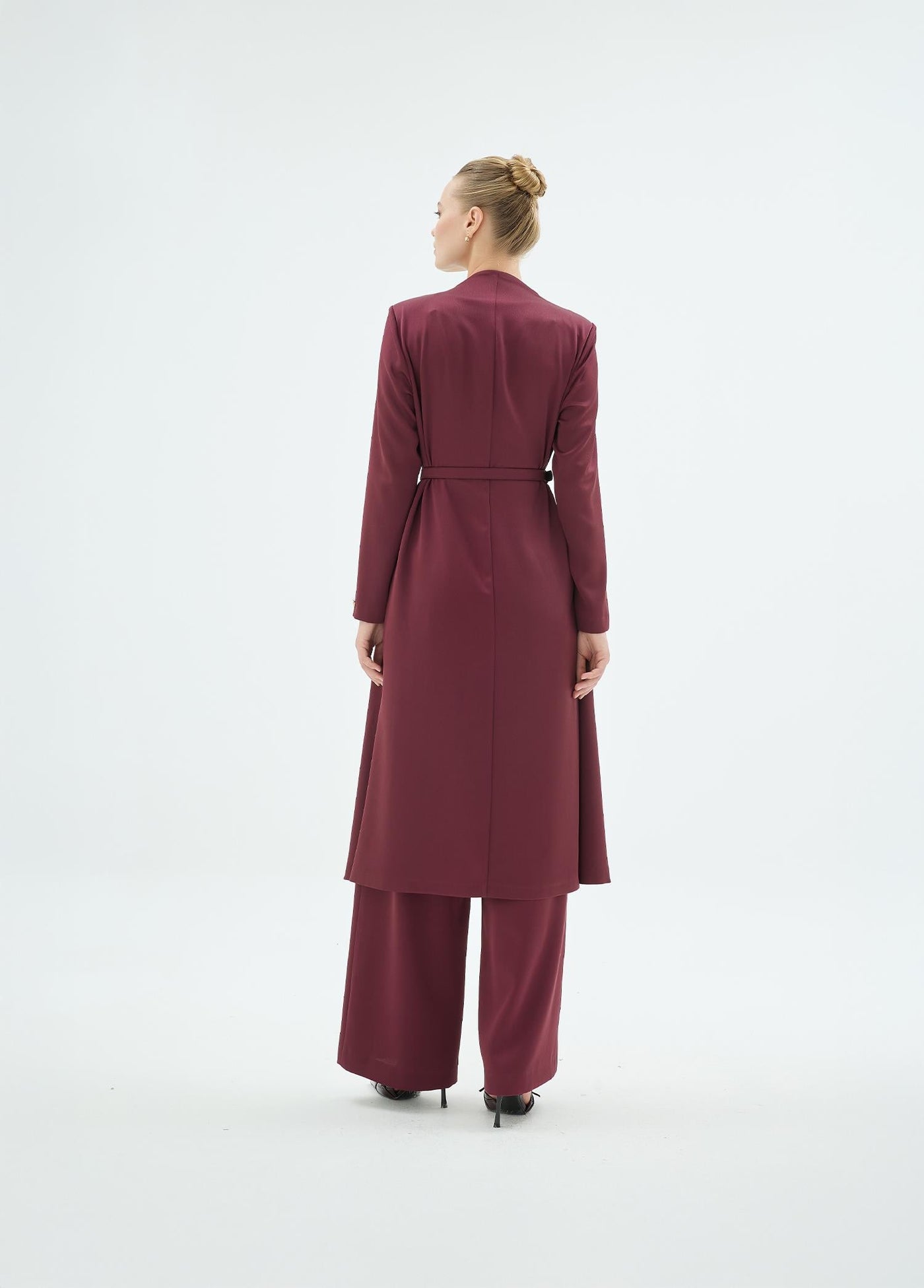 45002 NATALİ CEKET PANTOLON TAKIM Bordo