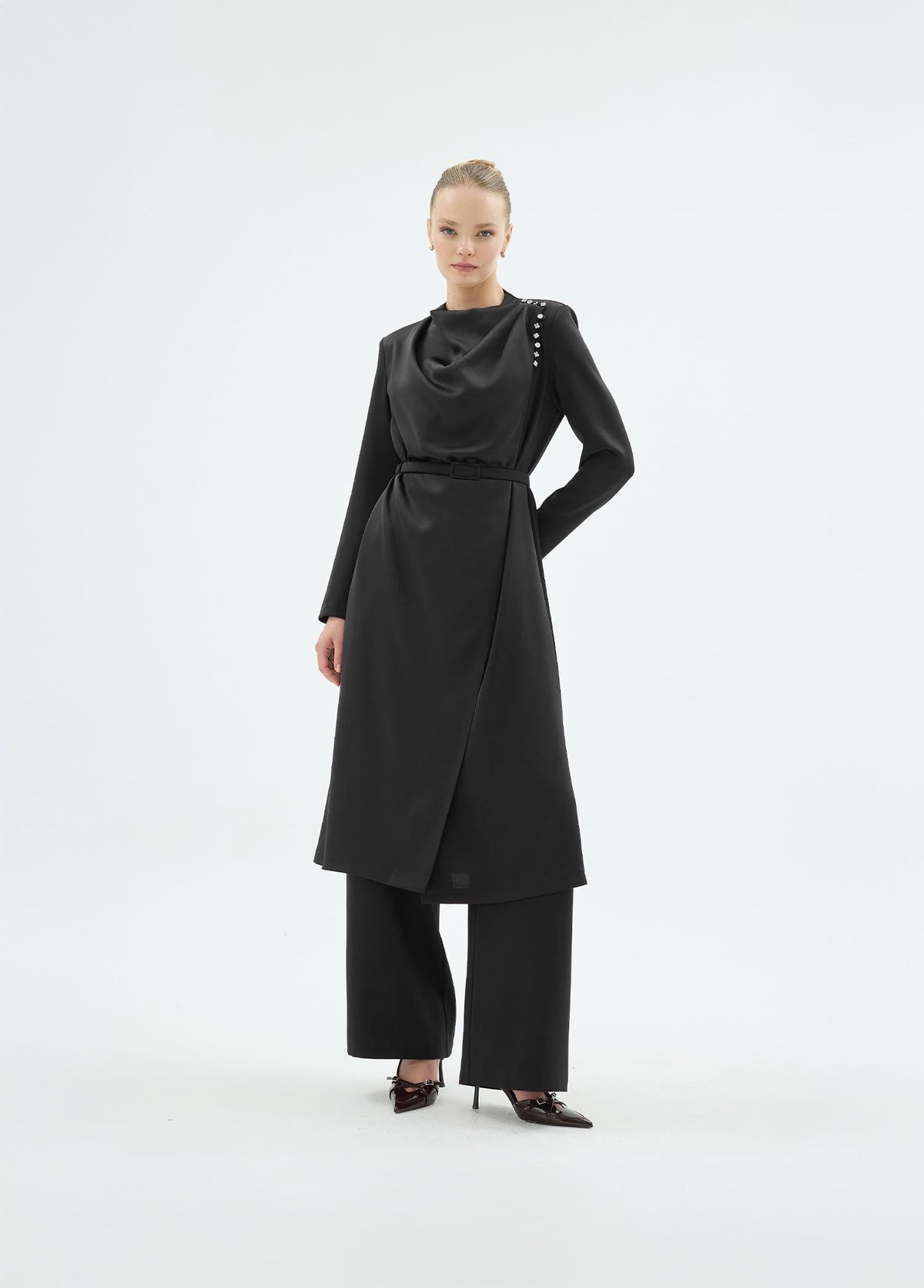 45002 NATALİ CEKET PANTOLON TAKIM Siyah