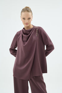 20002 NATALİ BLUZ Kahve