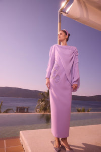PEONY ELBİSE Lila