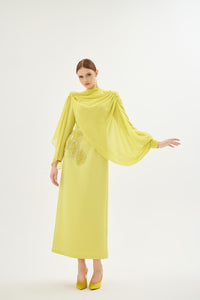 PEONY ELBİSE Mimoza