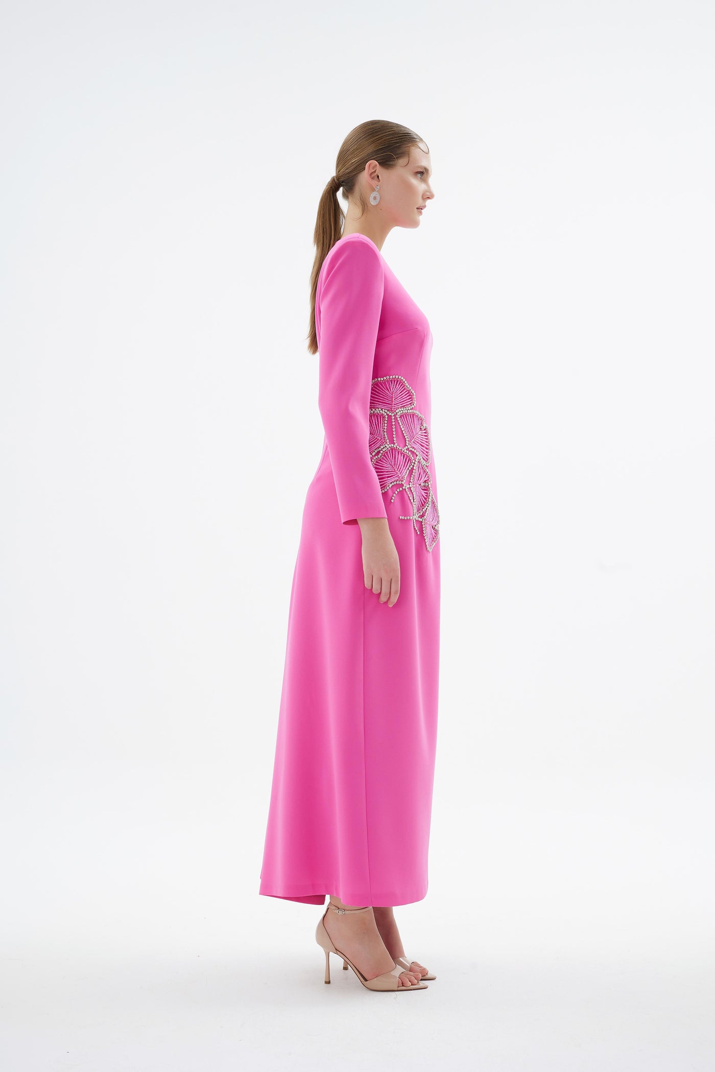 PEONY ELBİSE Pembe