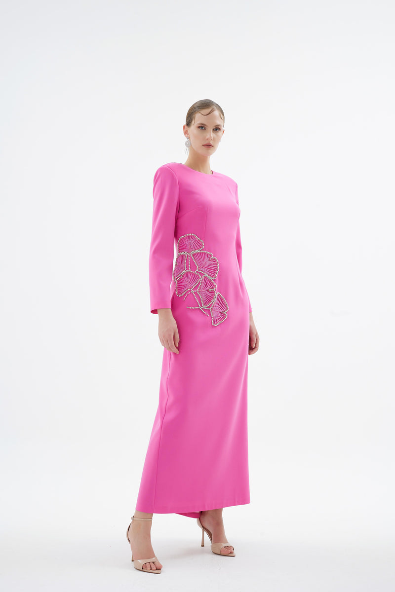 PEONY ELBİSE Pembe