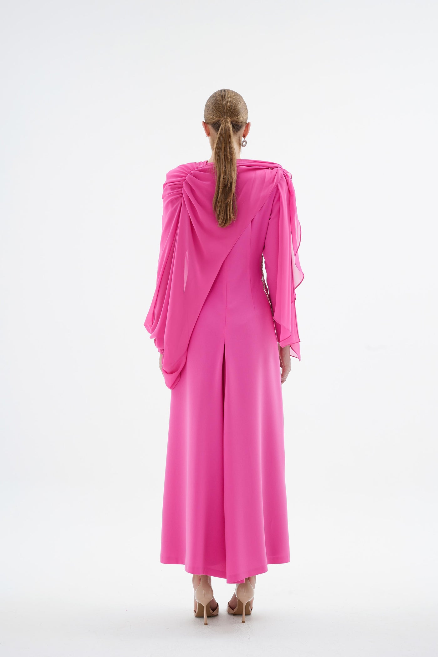 PEONY ELBİSE Pembe