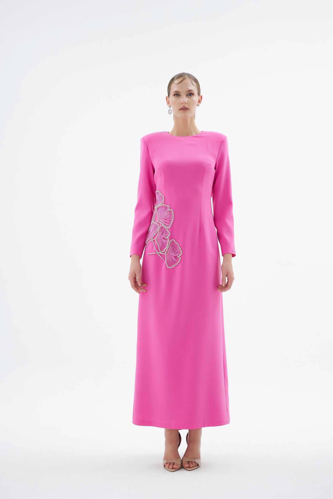 PEONY ELBİSE Pembe