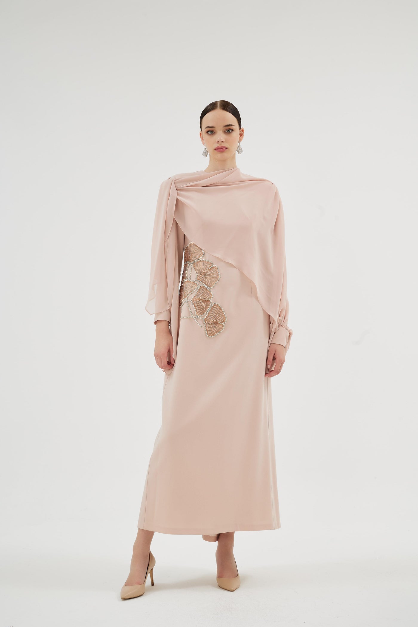 PEONY ELBİSE Somon