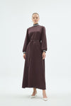 30040 PIETRA DRESS Coffee