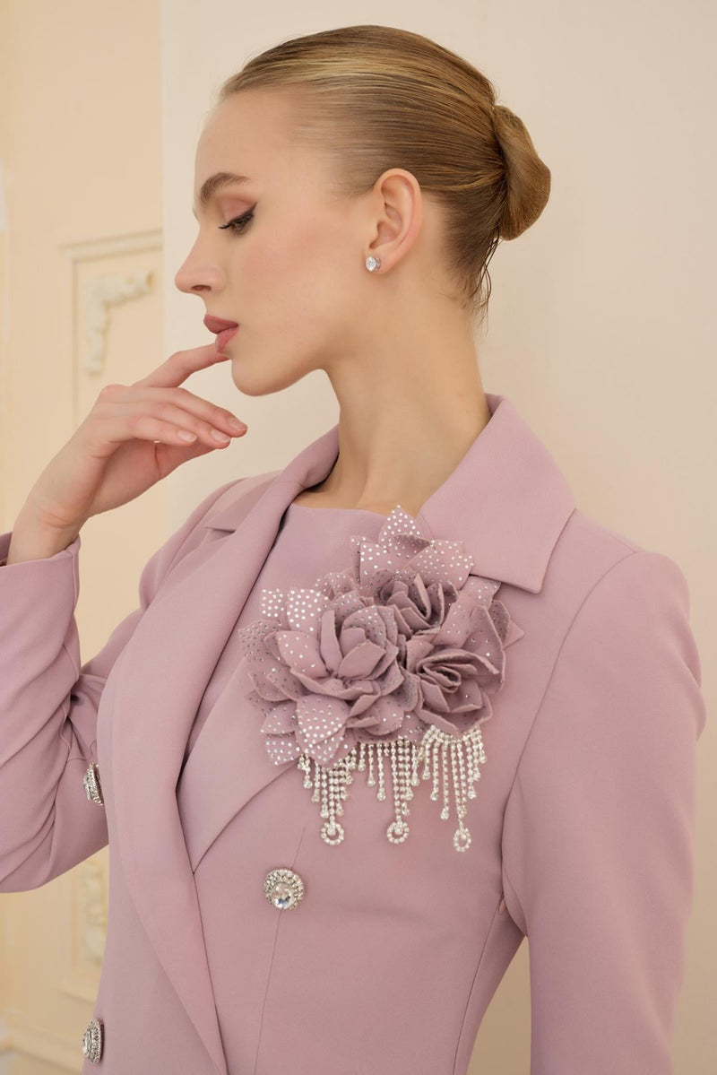 ROSE STONE DRESS Pudra