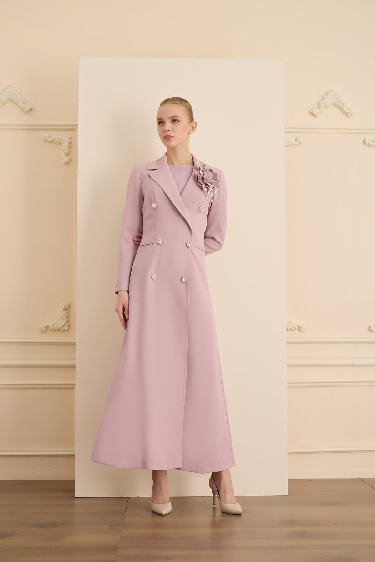 ROSE STONE DRESS Pudra
