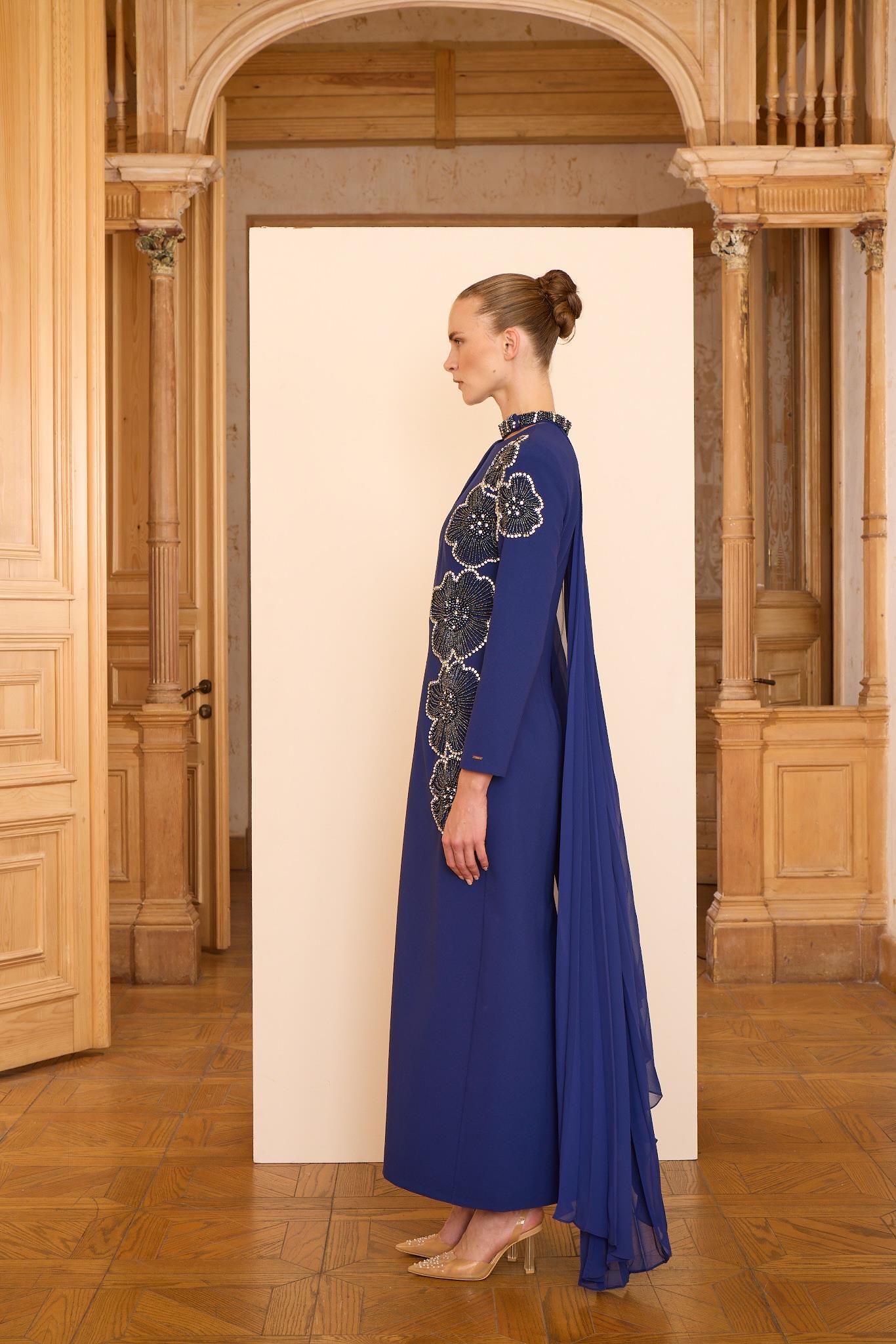 ROSALIN DRESS Lacivert