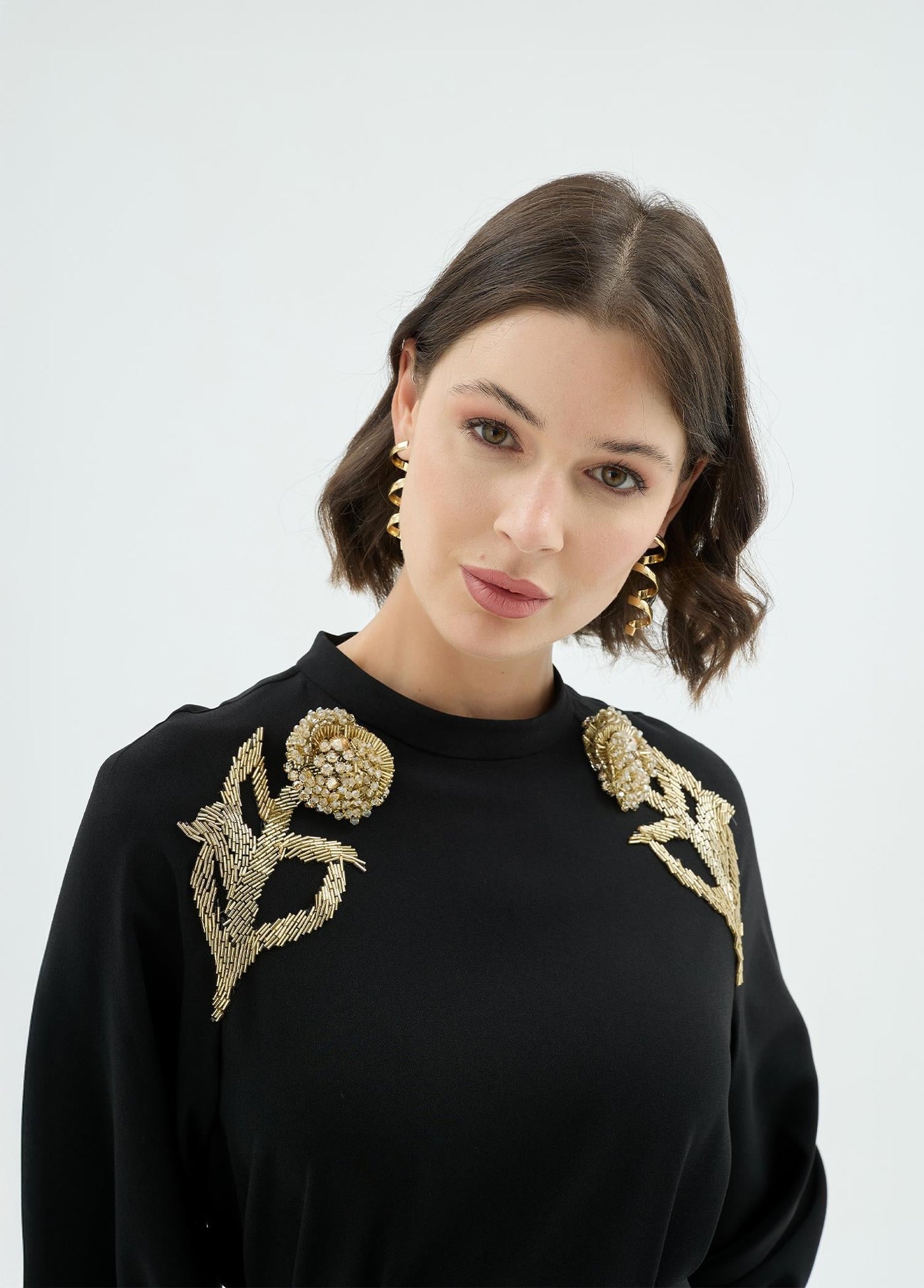 30016 ROSE ELBİSE Siyah