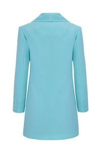 SEQUIN JACKET Aqua
