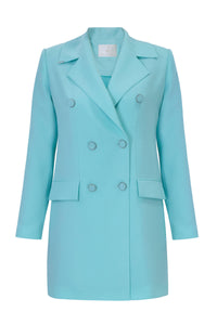 SEQUIN JACKET Aqua