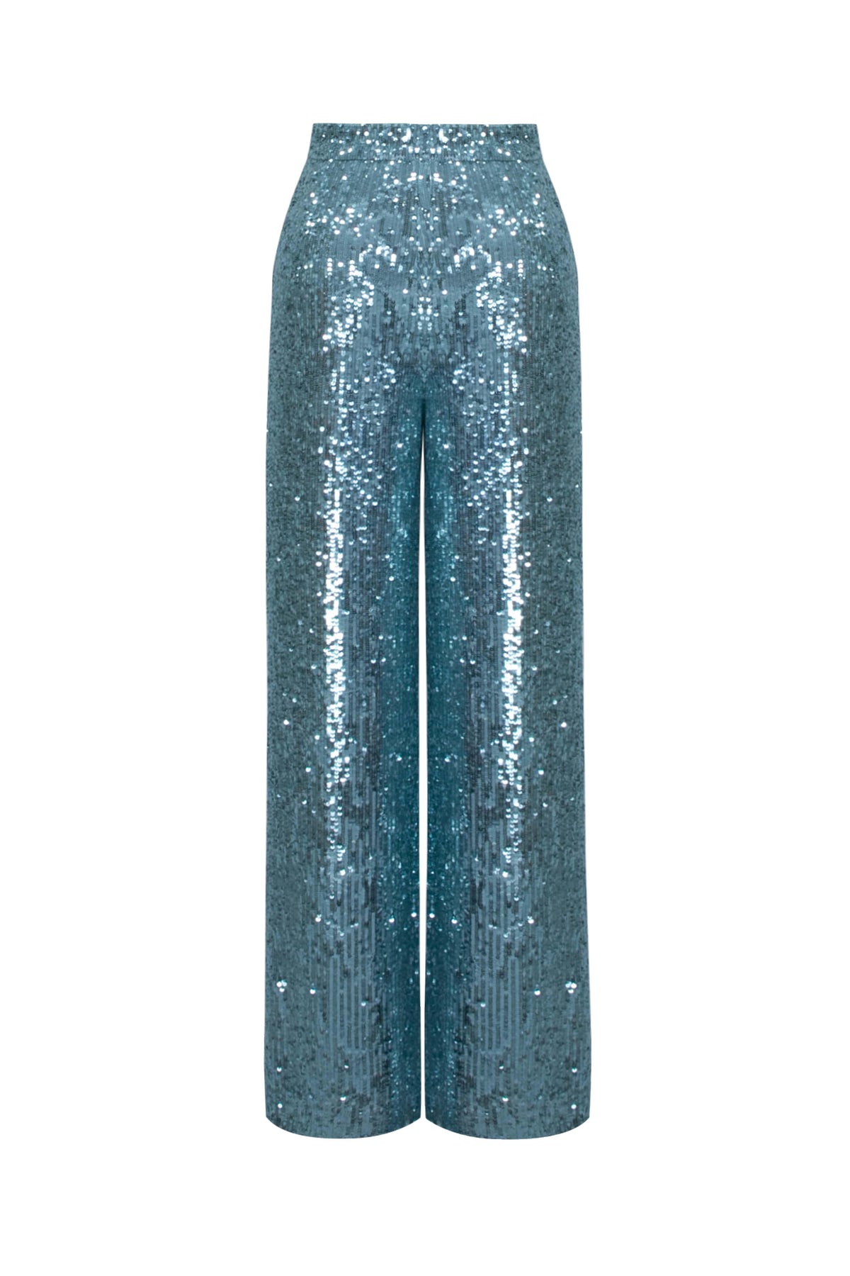 SEQUIN PANTS Aqua