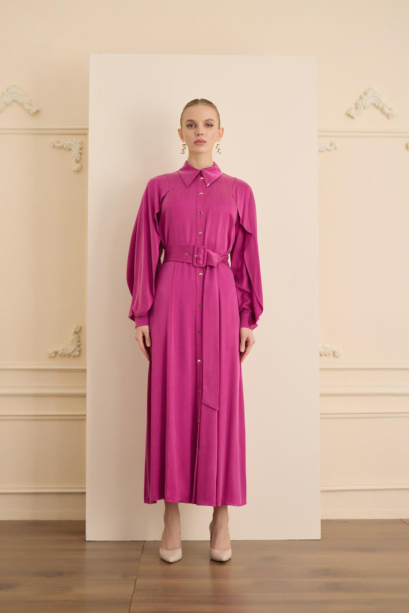 SOLEIL DRESS Fuşya