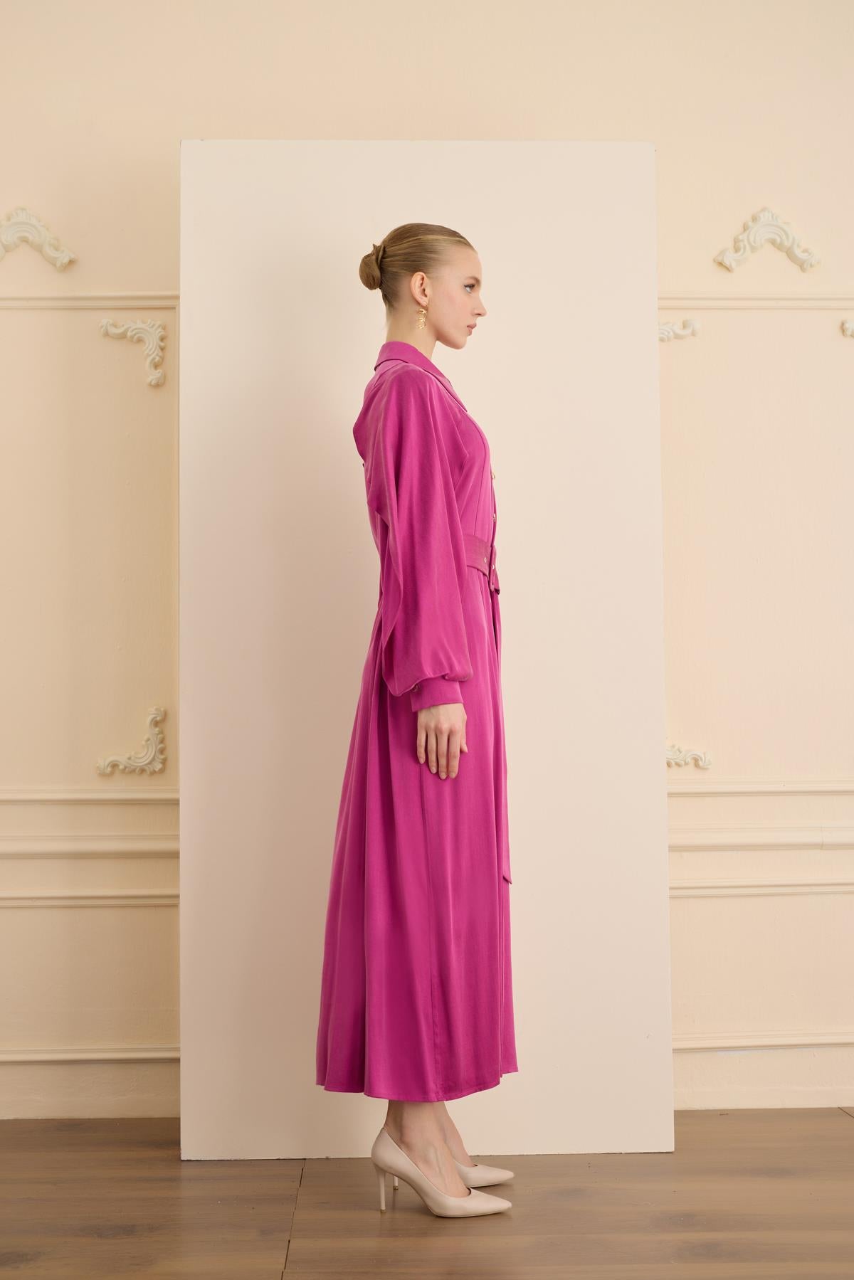 SOLEIL DRESS Fuşya