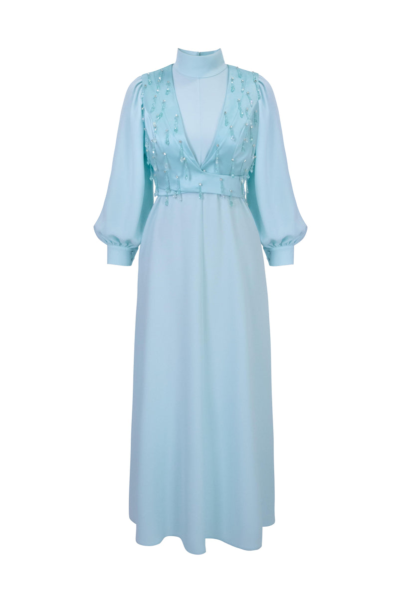 SPARKLE DRESS Aqua