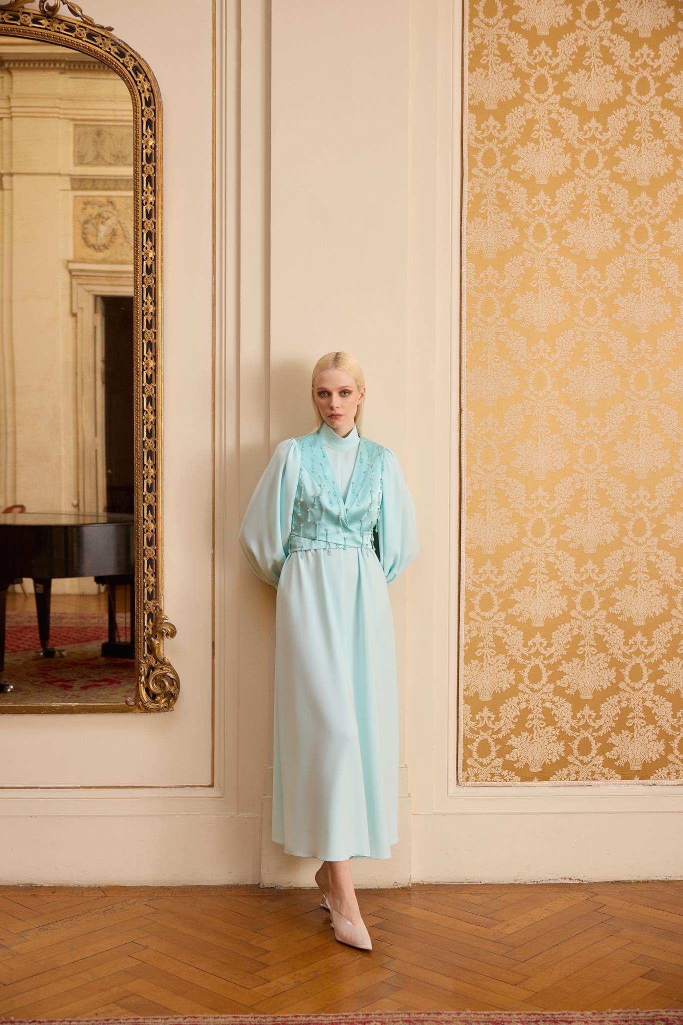 SPARKLE DRESS Aqua