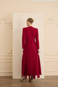 TEASE  DRESS Bordo