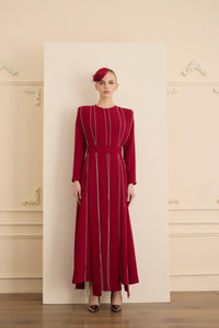 TEASE  DRESS Bordo
