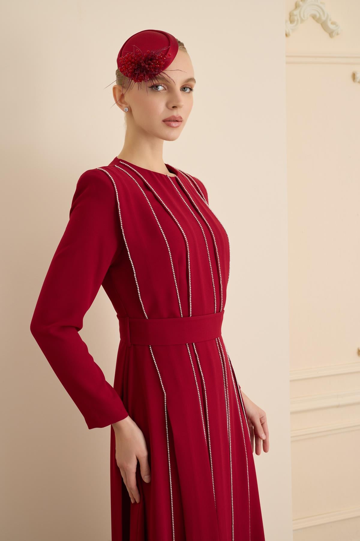TEASE  DRESS Bordo
