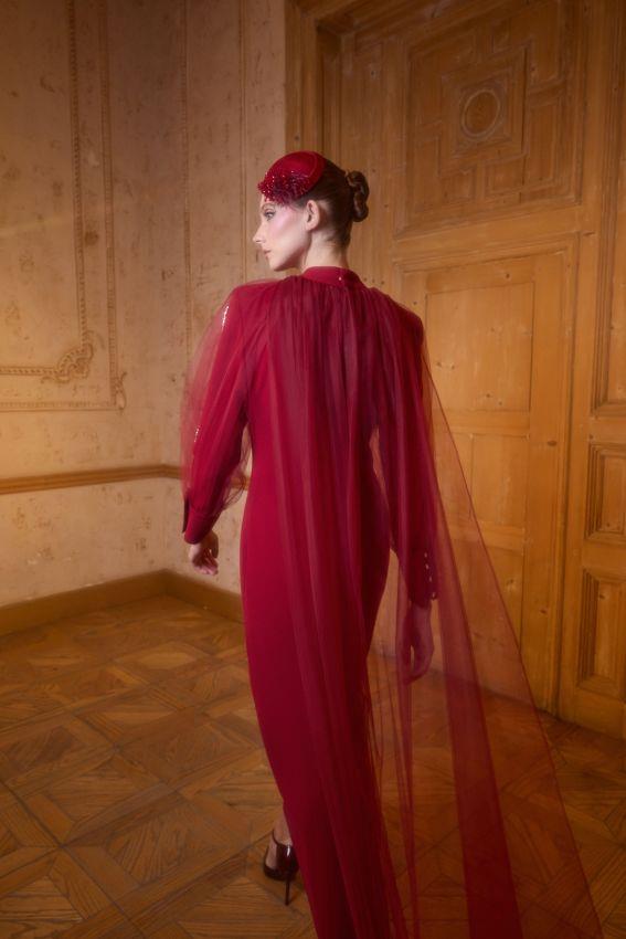 VANESSA DRESS Bordo