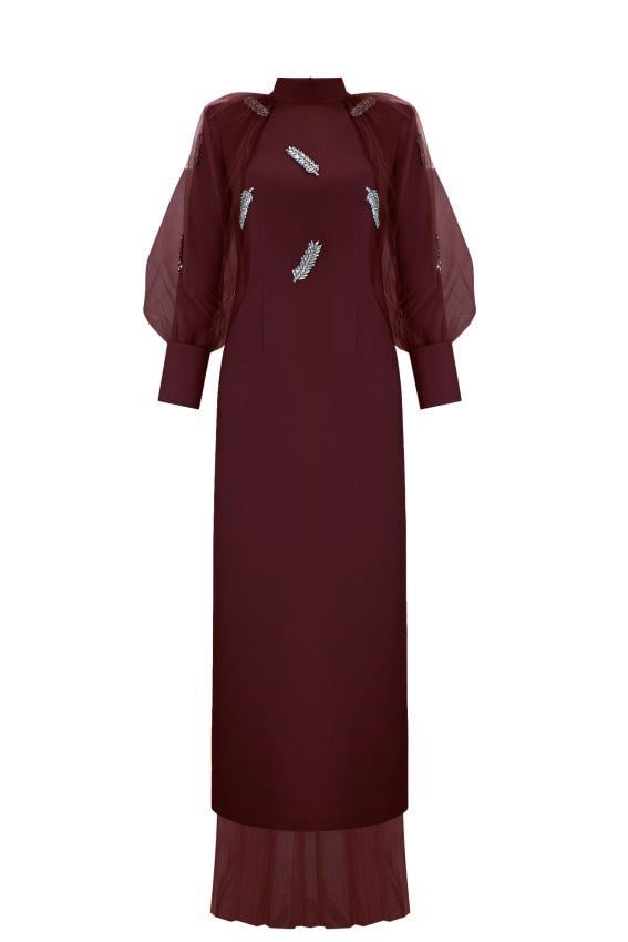 VANESSA DRESS Bordo