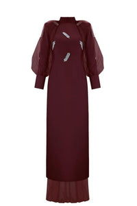 VANESSA DRESS Bordo