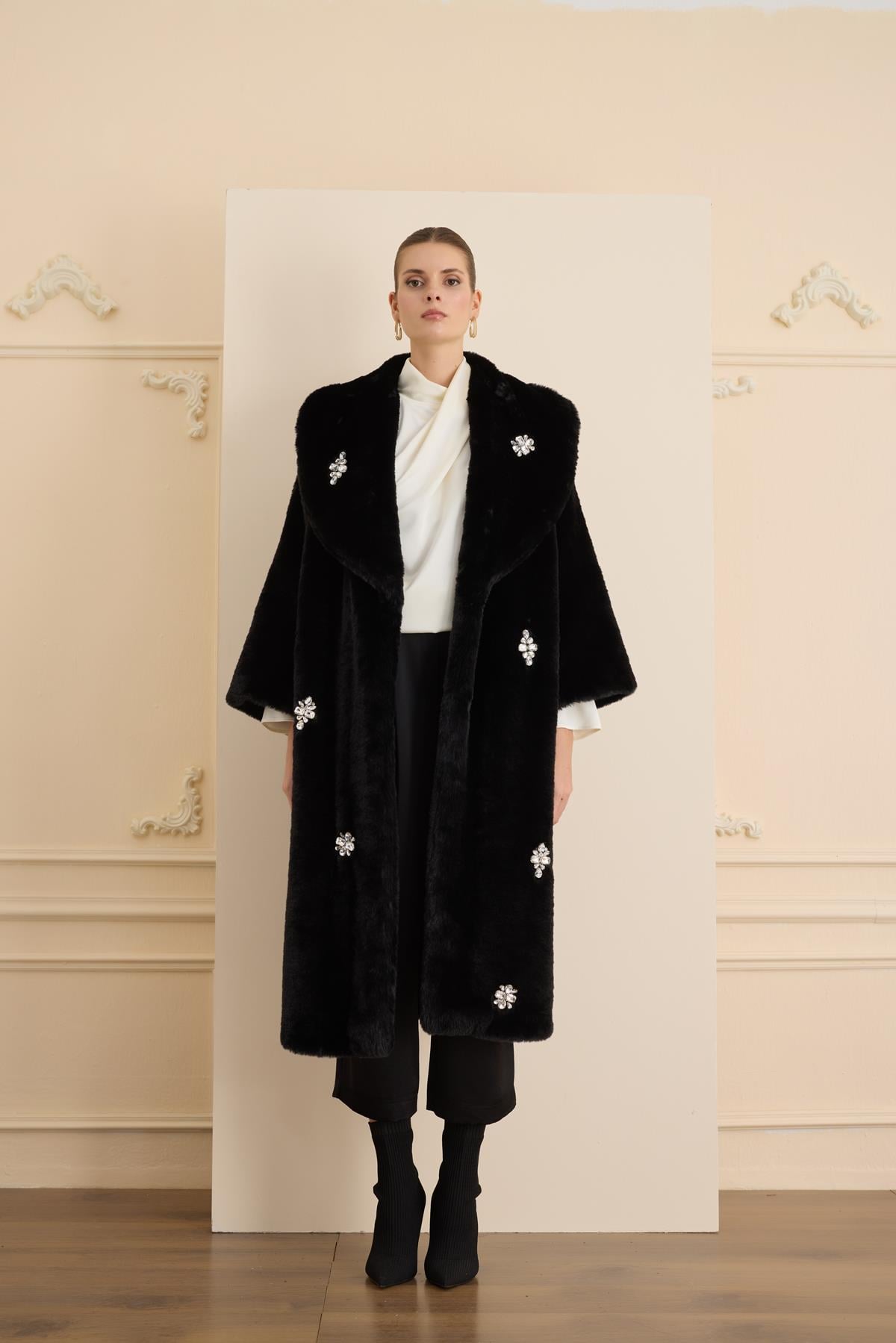 VIONA COAT Siyah