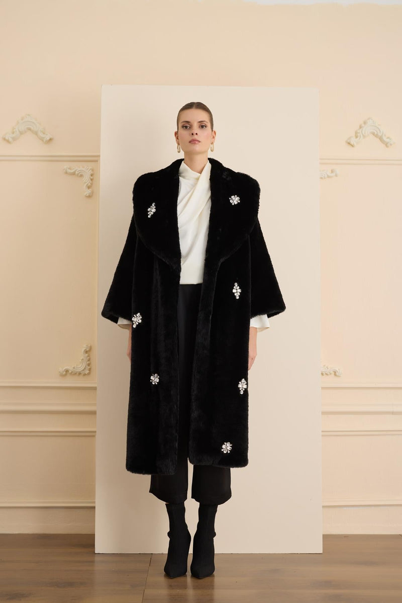 VIONA COAT Siyah