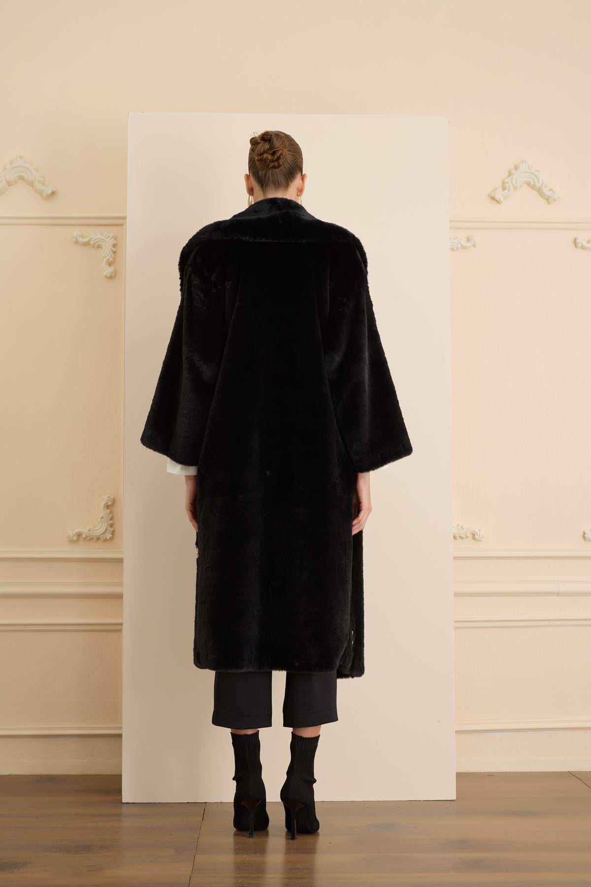 VIONA COAT Siyah