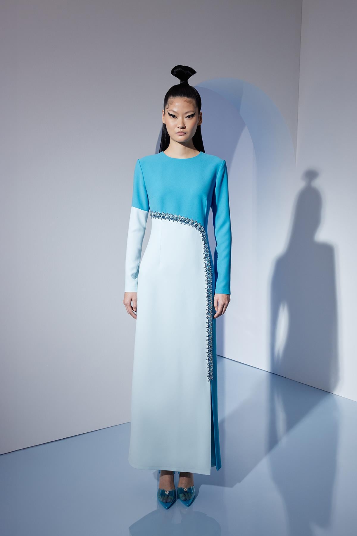 VIVIANE DRESS Aqua