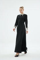 30006 YUNA ELBİSE Siyah