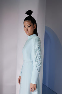 ZARINA DRESS Gök Mavisi