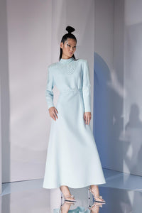 ZARINA DRESS Gök Mavisi