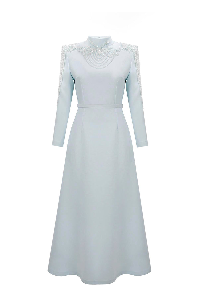 ZARINA DRESS Gök Mavisi