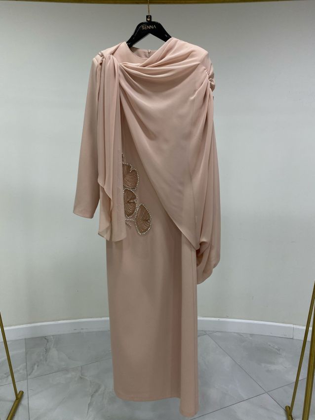 PEONY SOMON ELBİSE