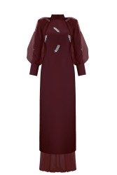 VANESSA DRESS BORDO - Thumbnail